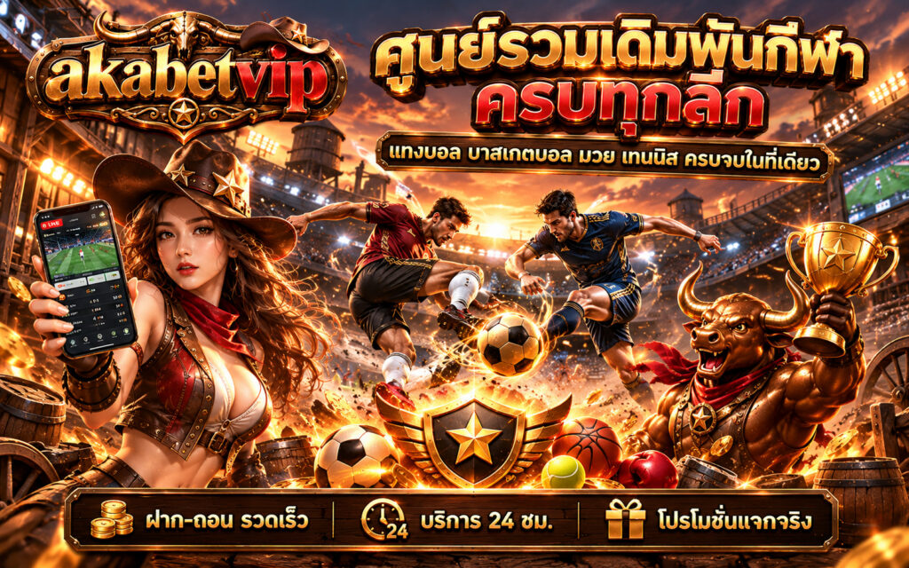 akabetvip เดิมพันกีฬา แทงบอล ครบทุกลีก ฝาก-ถอน รวดเร็ว